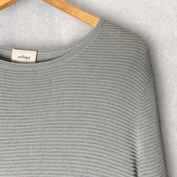 Wilfred Aritzia Blanchard Ribbed Linen Blend Knit Top - Picture 4 of 6